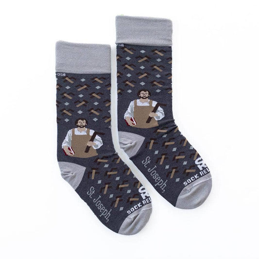 Sock Religious - St. Joseph the Worker Adult Socks