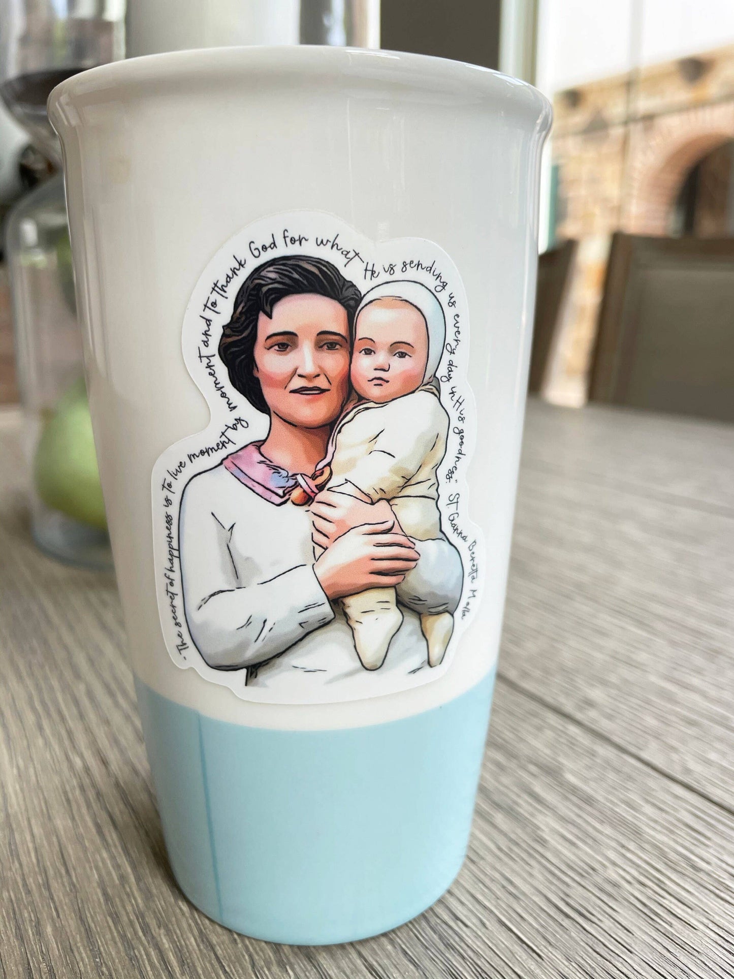 The Stump of Jesse - Saint Gianna Beretta Molla Catholic Sticker