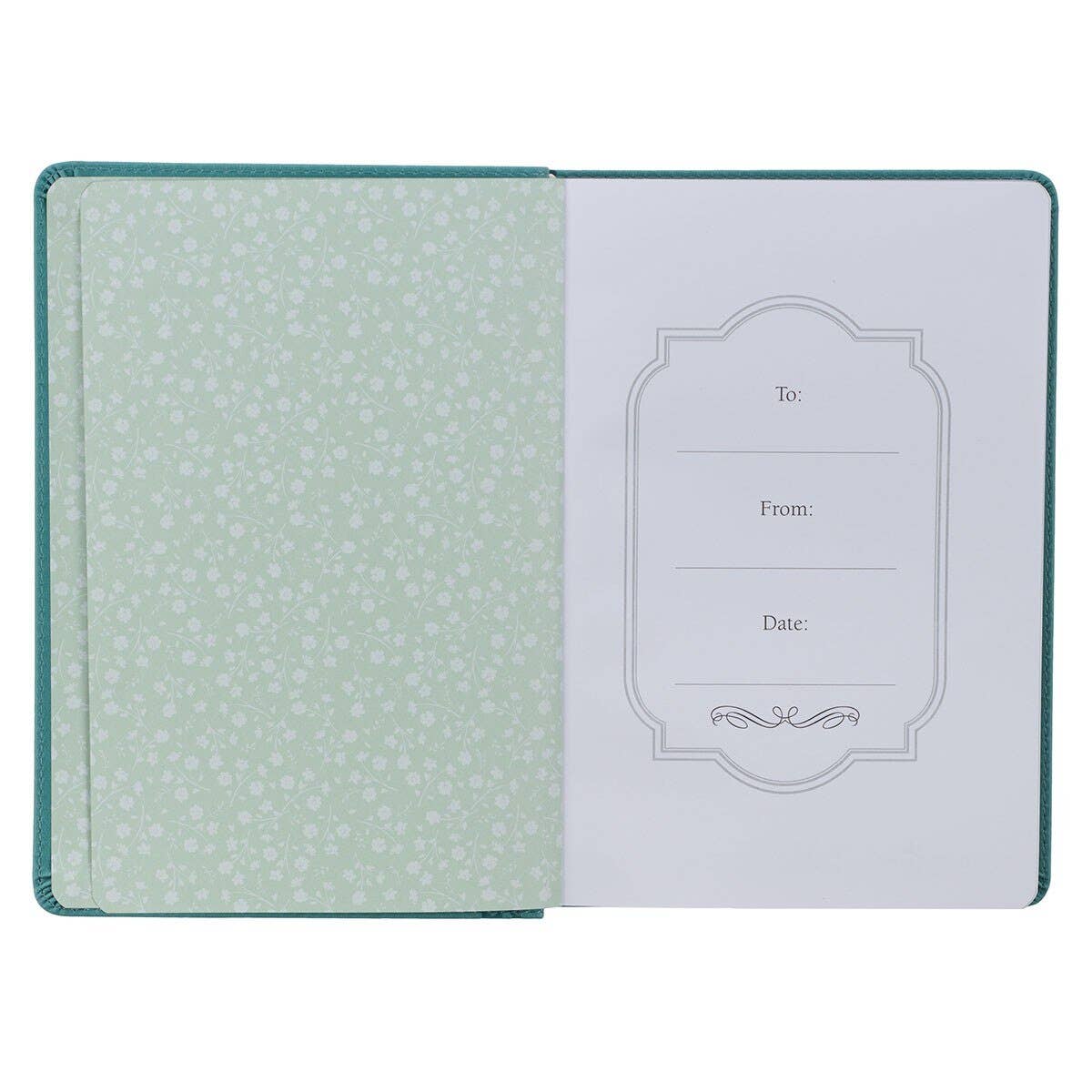Christian Art Gifts - Journal Classic Teal Be Still & Know Ps. 46:10