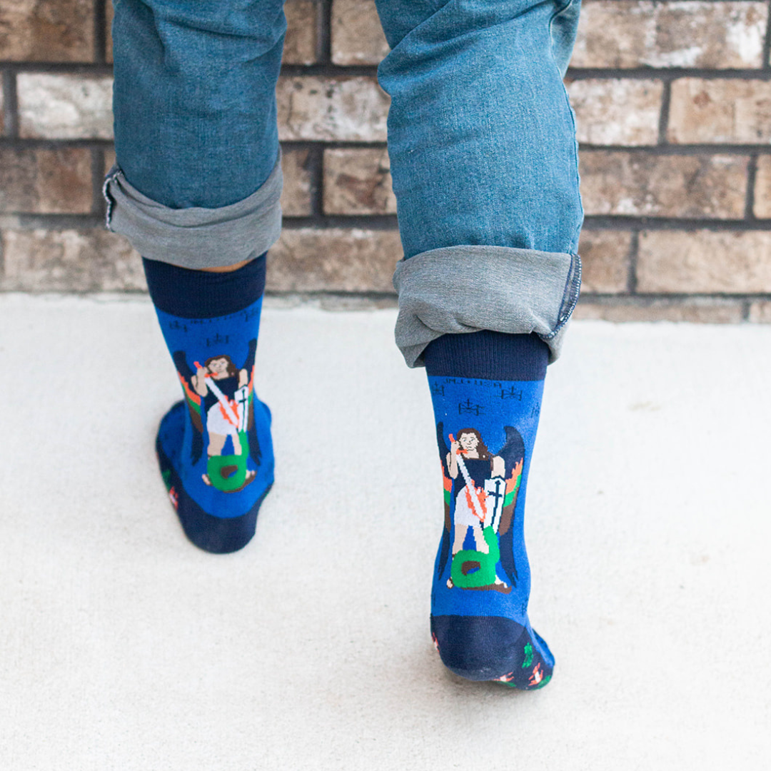 Sock Religious - St. Michael the Archangel Adult Socks