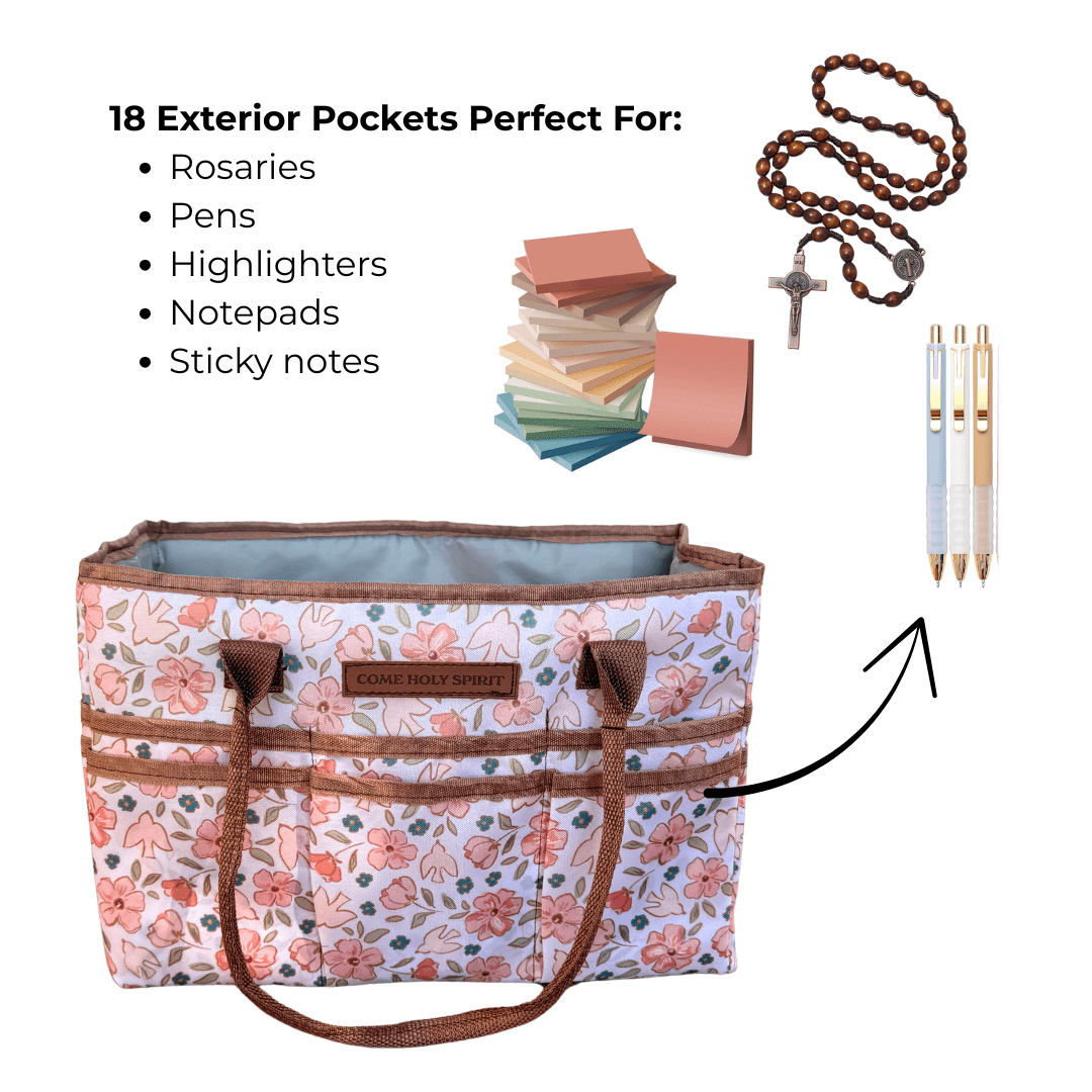 The Little Rose Shop - Catholic Prayer Corner Caddy