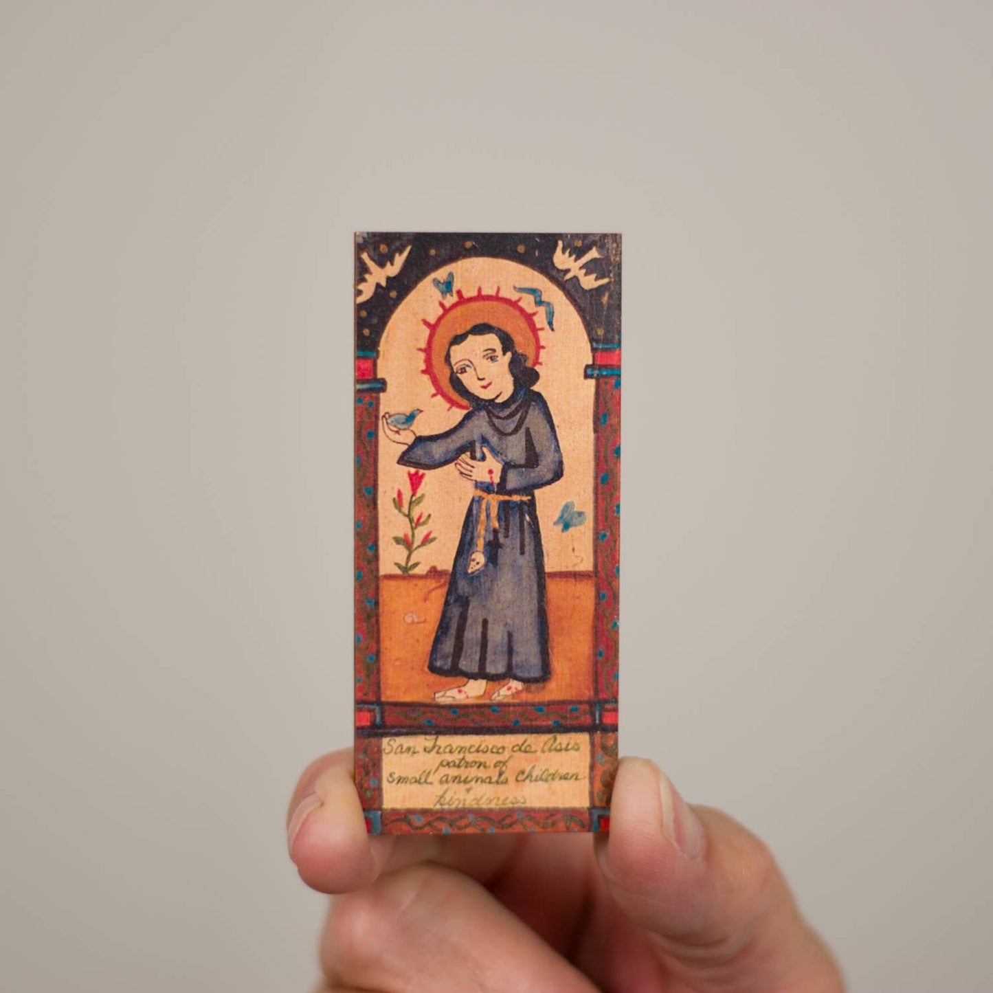 Retablos - San Francisco de Asis A - Animals, Kindness and Ecology