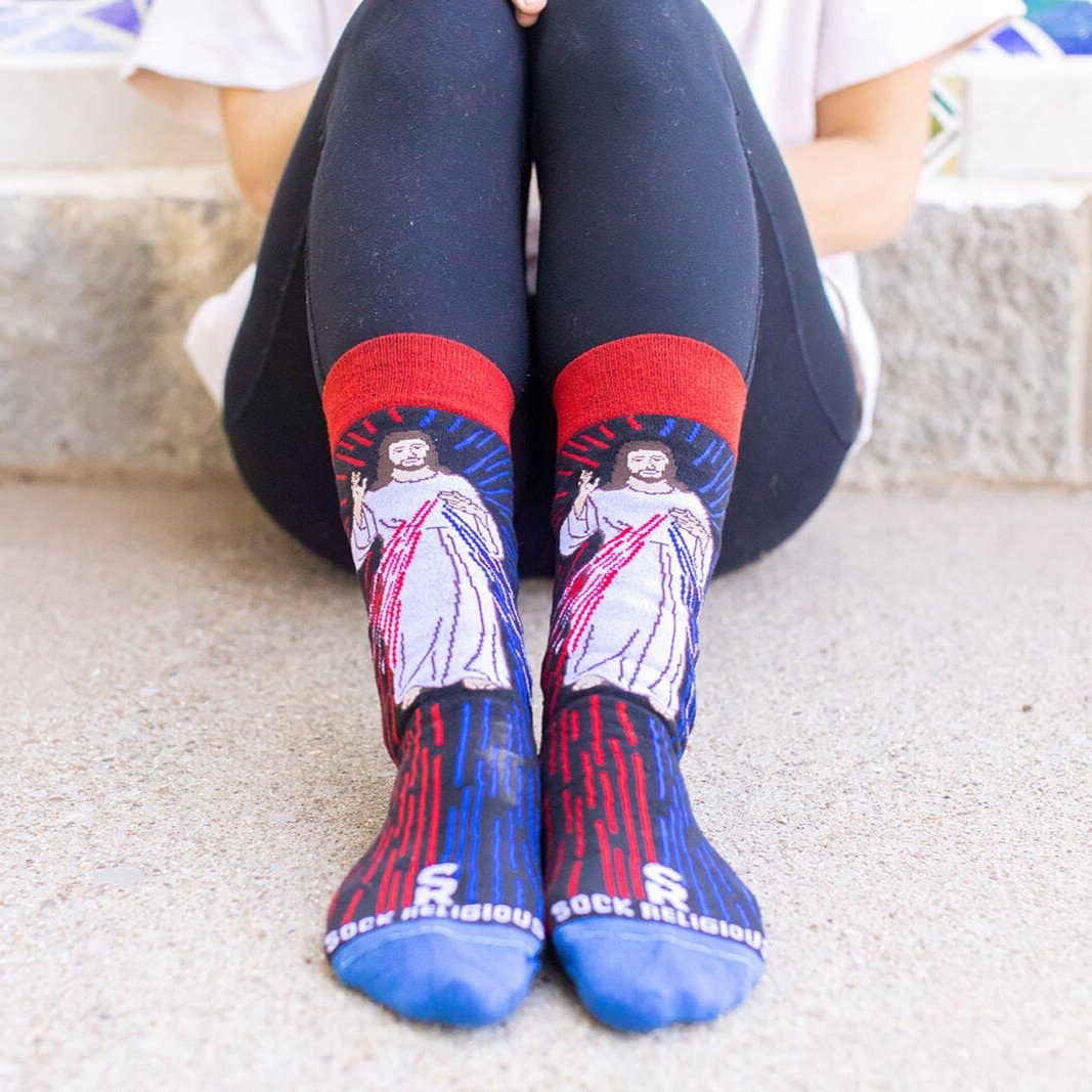 Sock Religious - Divine Mercy Adult Socks