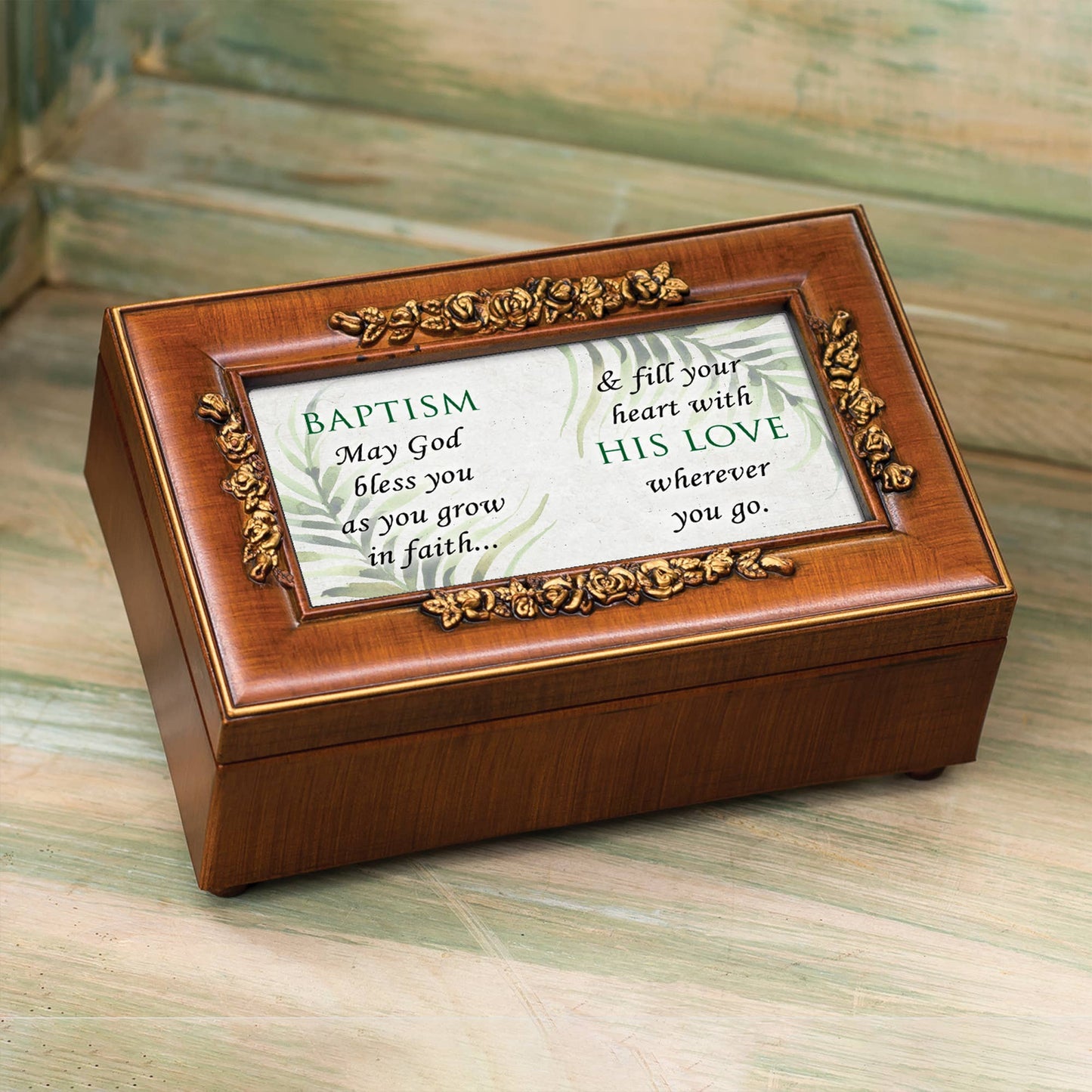 Magnolia - Petite Music Box Baptism, May God Bless