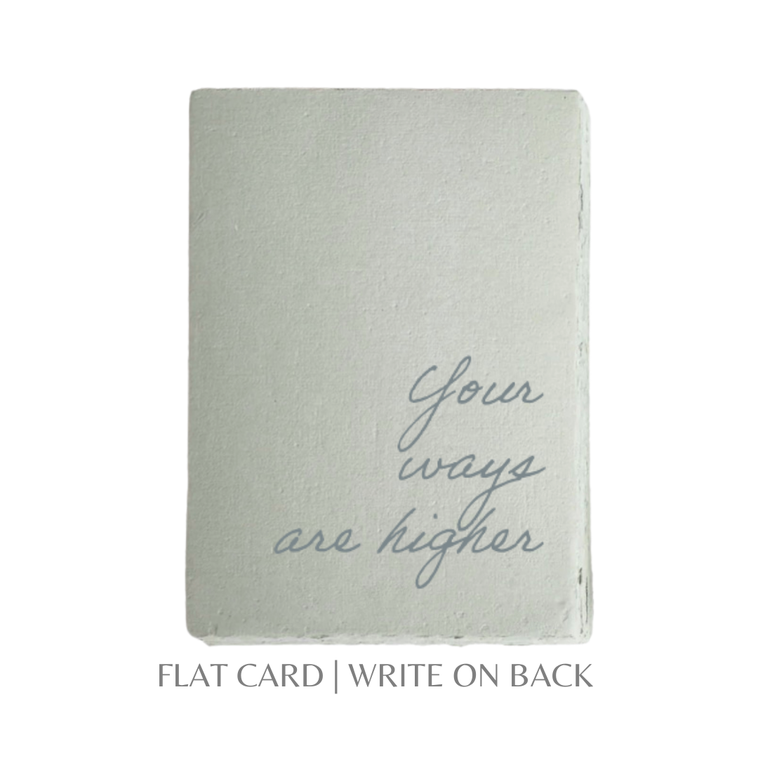 Paper Baristas - Your ways are higher | Religious Christian Greeting Card