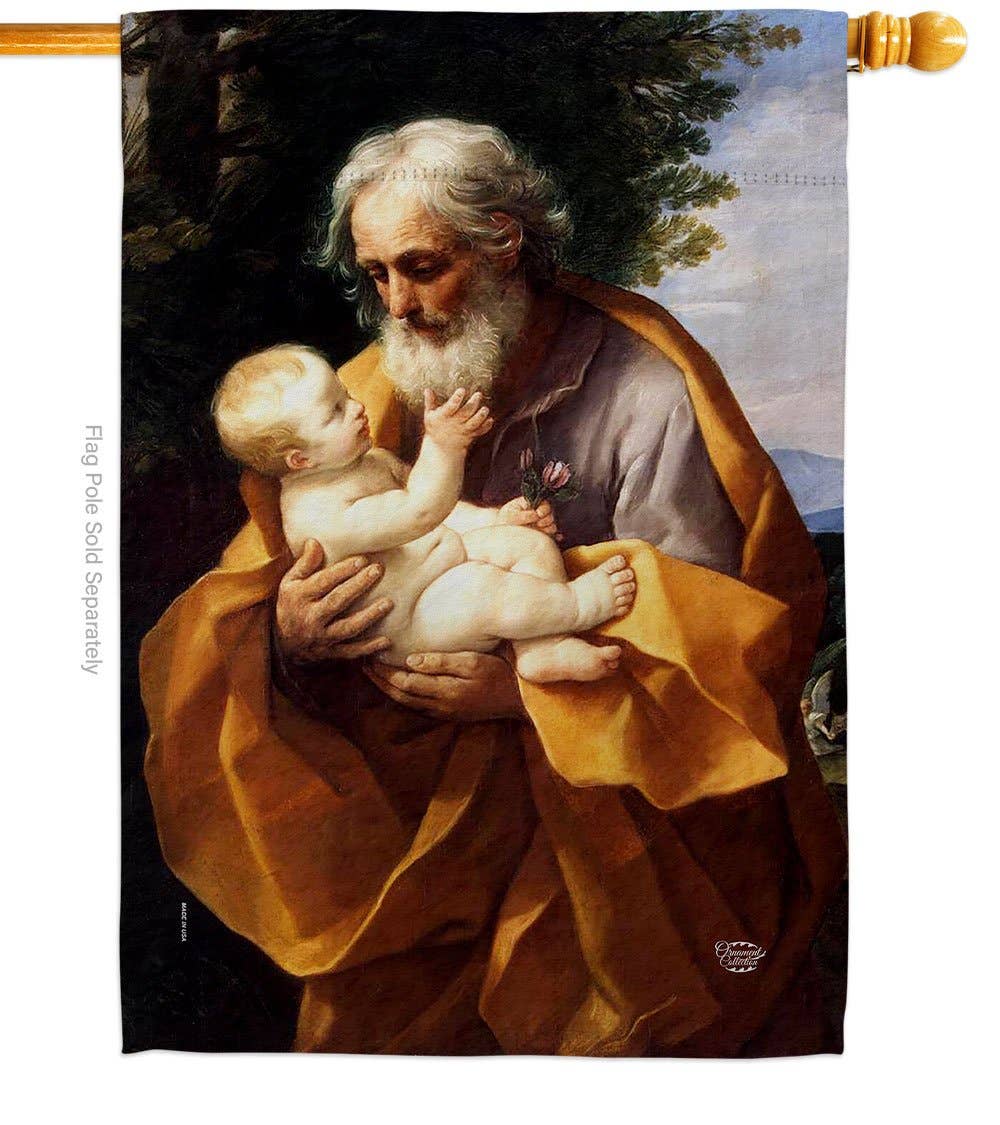 Two Group Flag Co - St. Joseph And Christ Child Religious Faith Decor Flag