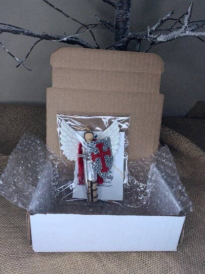 Our Saint Family - Our Lady of Grace Wooden Doll Ornament