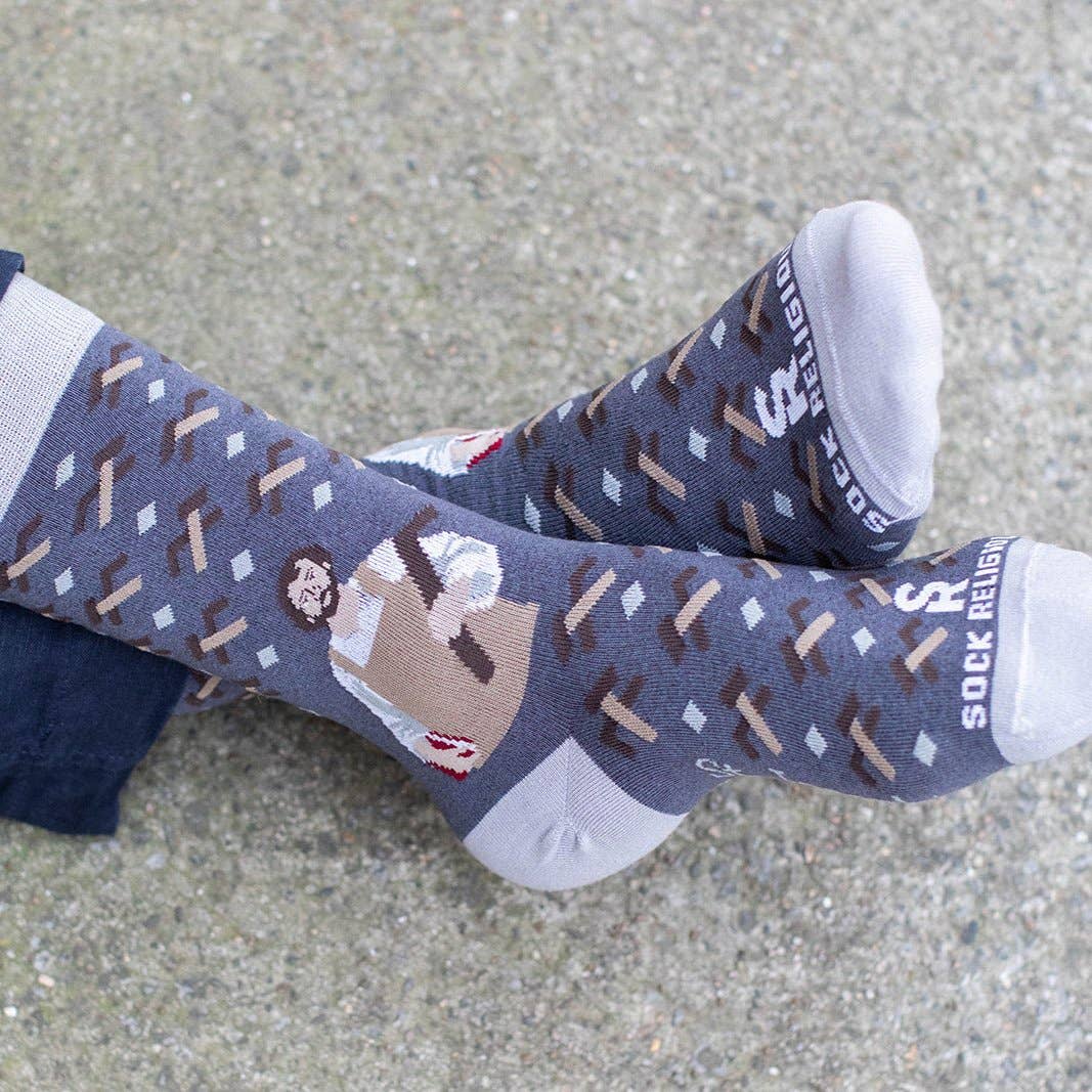 Sock Religious - St. Joseph the Worker Adult Socks