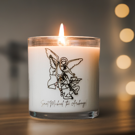 Pax Rosa - Saint Michael the Archangel Candle