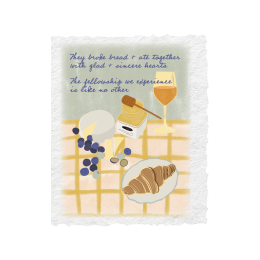 Paper Baristas - Fellowship we experience | Religious Friends Greeting Card