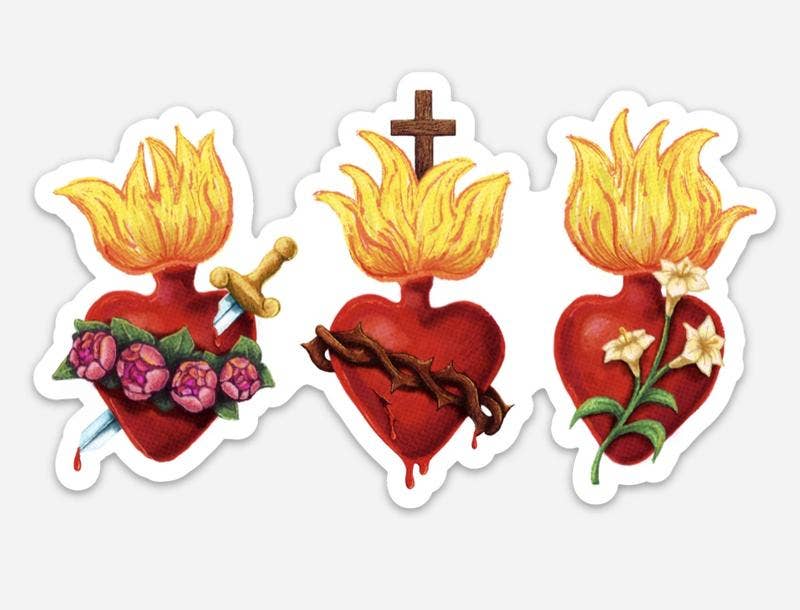 The Retro - a Full of Grace USA Company - Unifying Hearts Large Die-Cut Decal