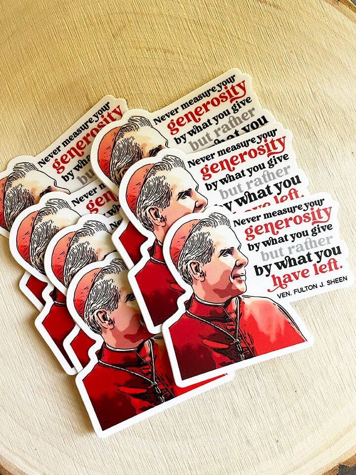 The Stump of Jesse - Ven. Fulton J.Sheen Waterproof Catholic Sticker