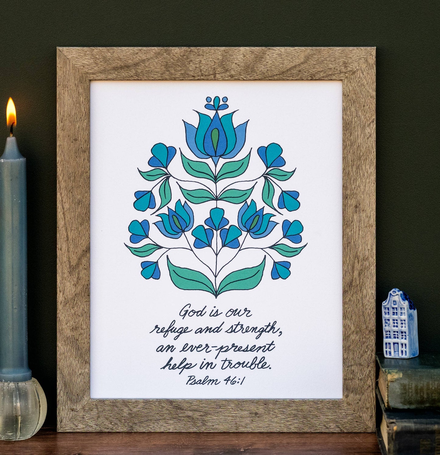 Little Things Studio - God Is Our Refuge Art Print