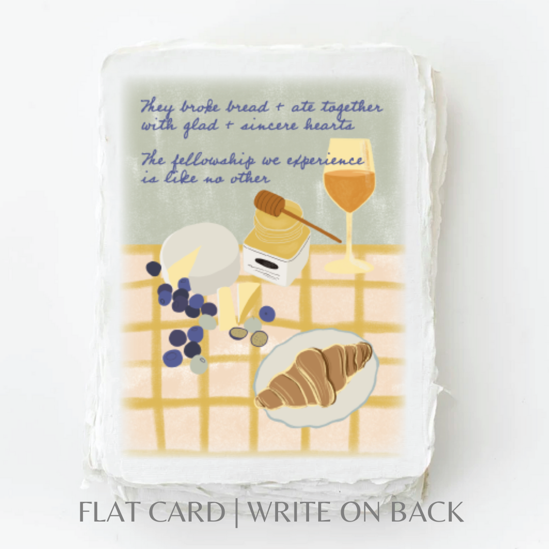 Paper Baristas - Fellowship we experience | Religious Friends Greeting Card