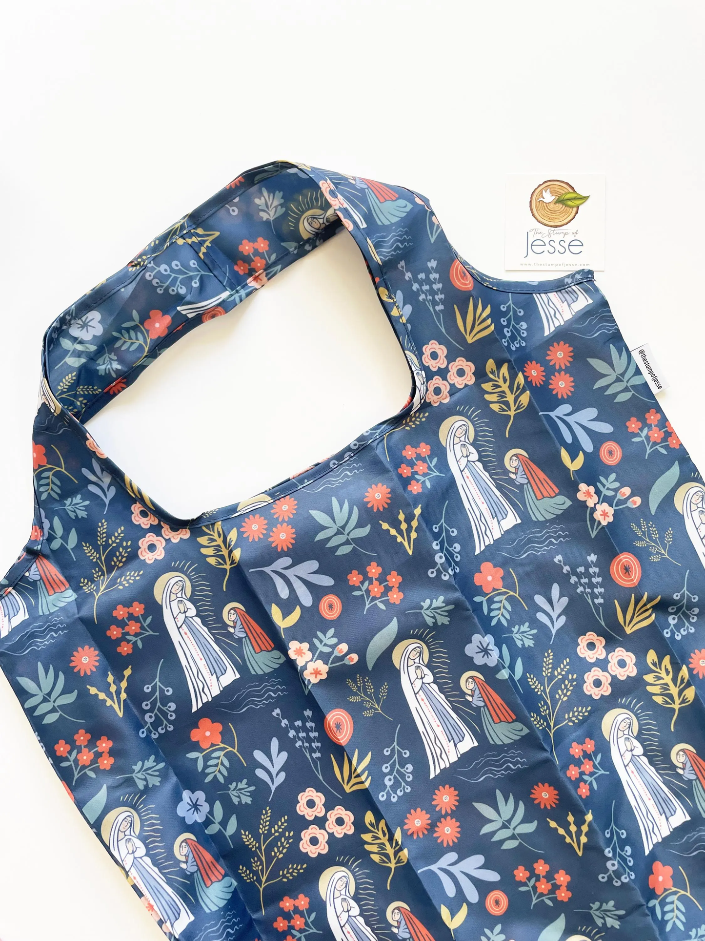 The Stump of Jesse - Our Lady of Lourdes Shopping Reusable Foldable Bag