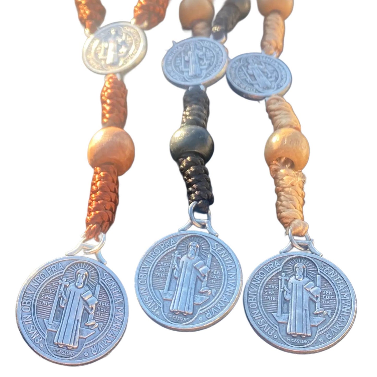 Oremus Mercy - St. Benedict Rearview Mirror Decade 8"