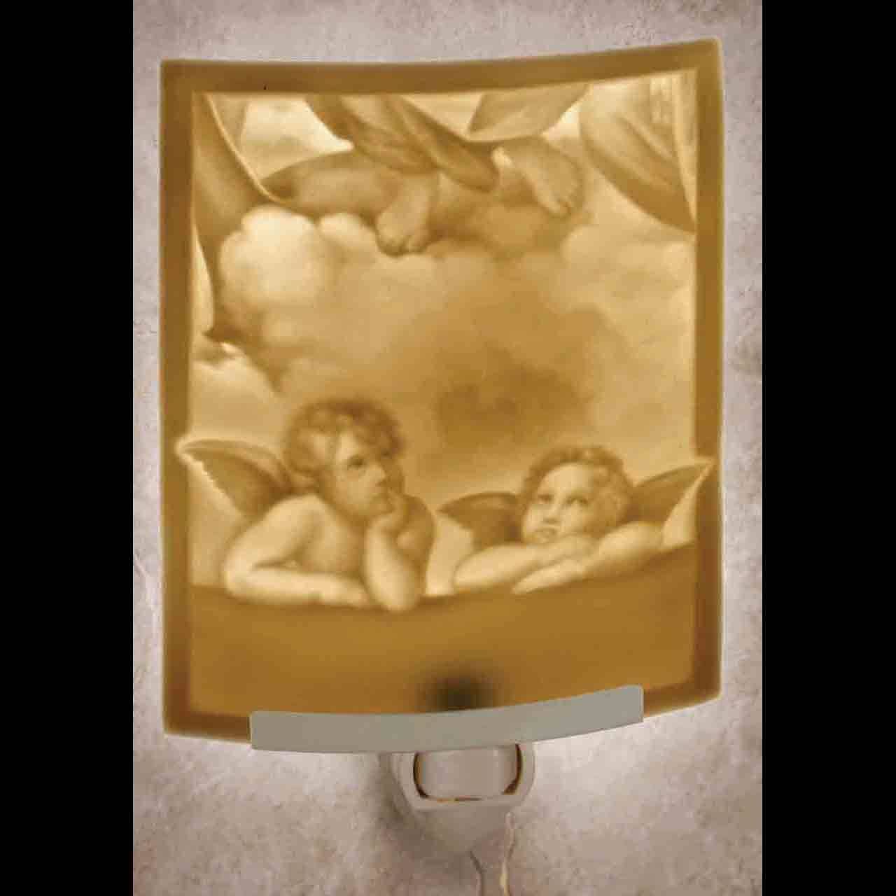 The Porcelain Garden Inc. - Raphael's Angels Curved Night Light