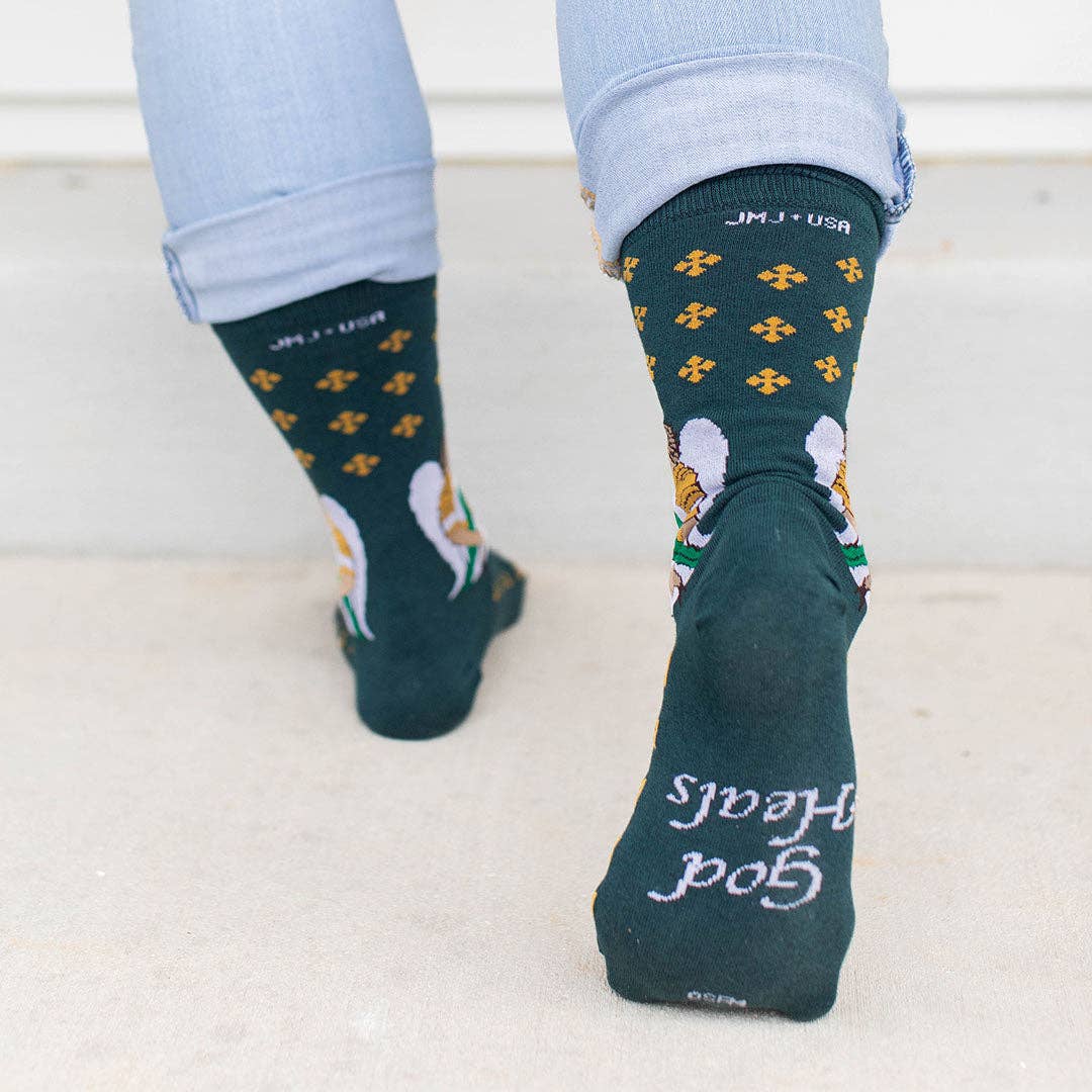Sock Religious - St. Raphael Adult Socks