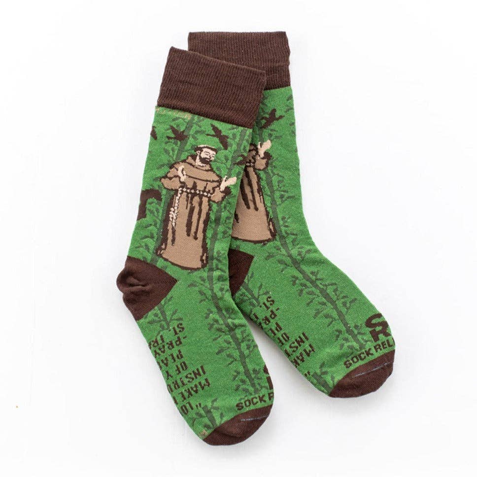 Sock Religious - St. Francis of Assisi Adult Socks