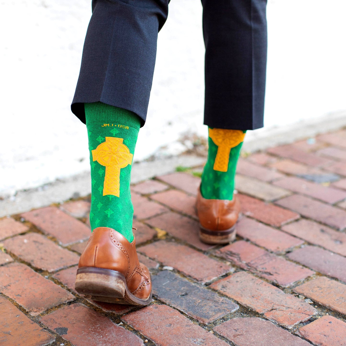 Sock Religious - St. Patrick - High Cross Adult Socks