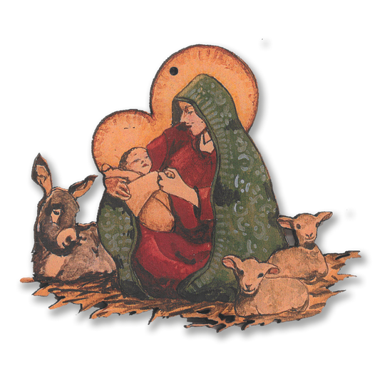 Lynn Garlick Retablos - The Bethlehem Stable - Cut Out