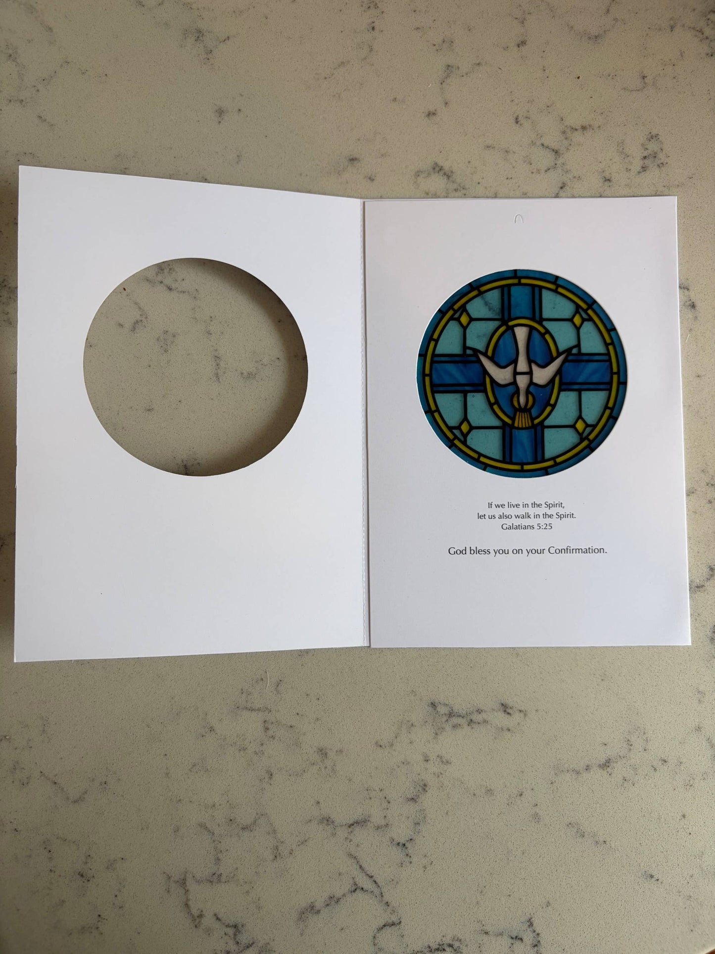 Bright Greetings - Gift of the Spirit Confirmation Card