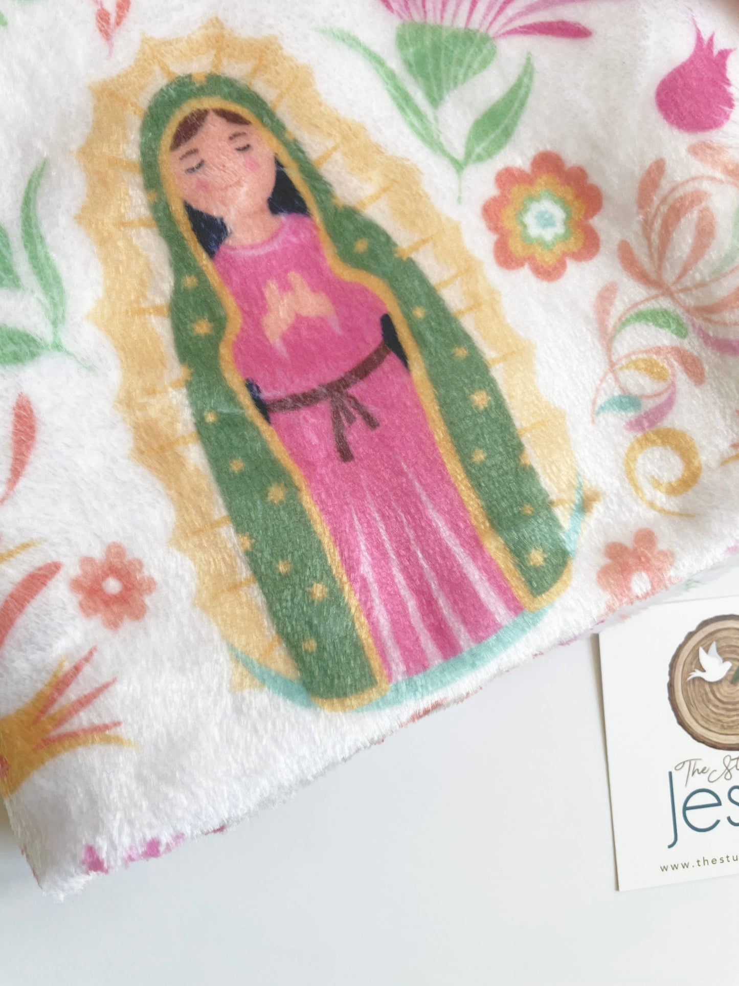 The Stump of Jesse - Our Lady of Guadalupe Minky Blanket