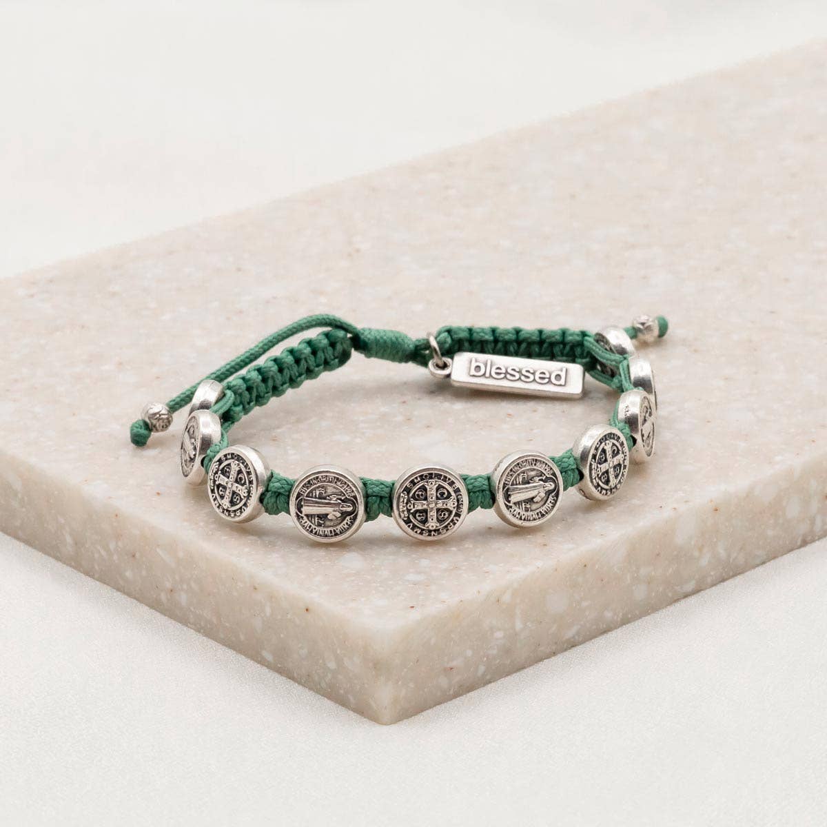 My Saint My Hero - Benedictine Blessing Bracelet - Silver Medals