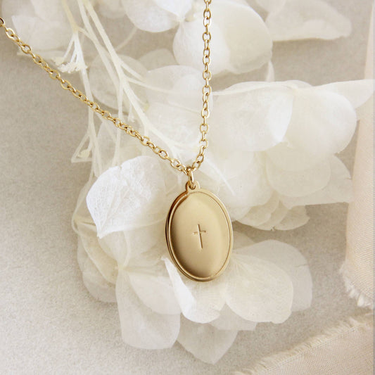 LoveStory Collection - Cross Necklace, Olive Branch Peace Necklace, Promises of God