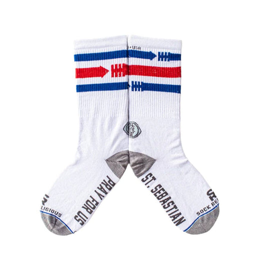 Sock Religious - St. Sebastian - Patron of Athletes Adult Socks