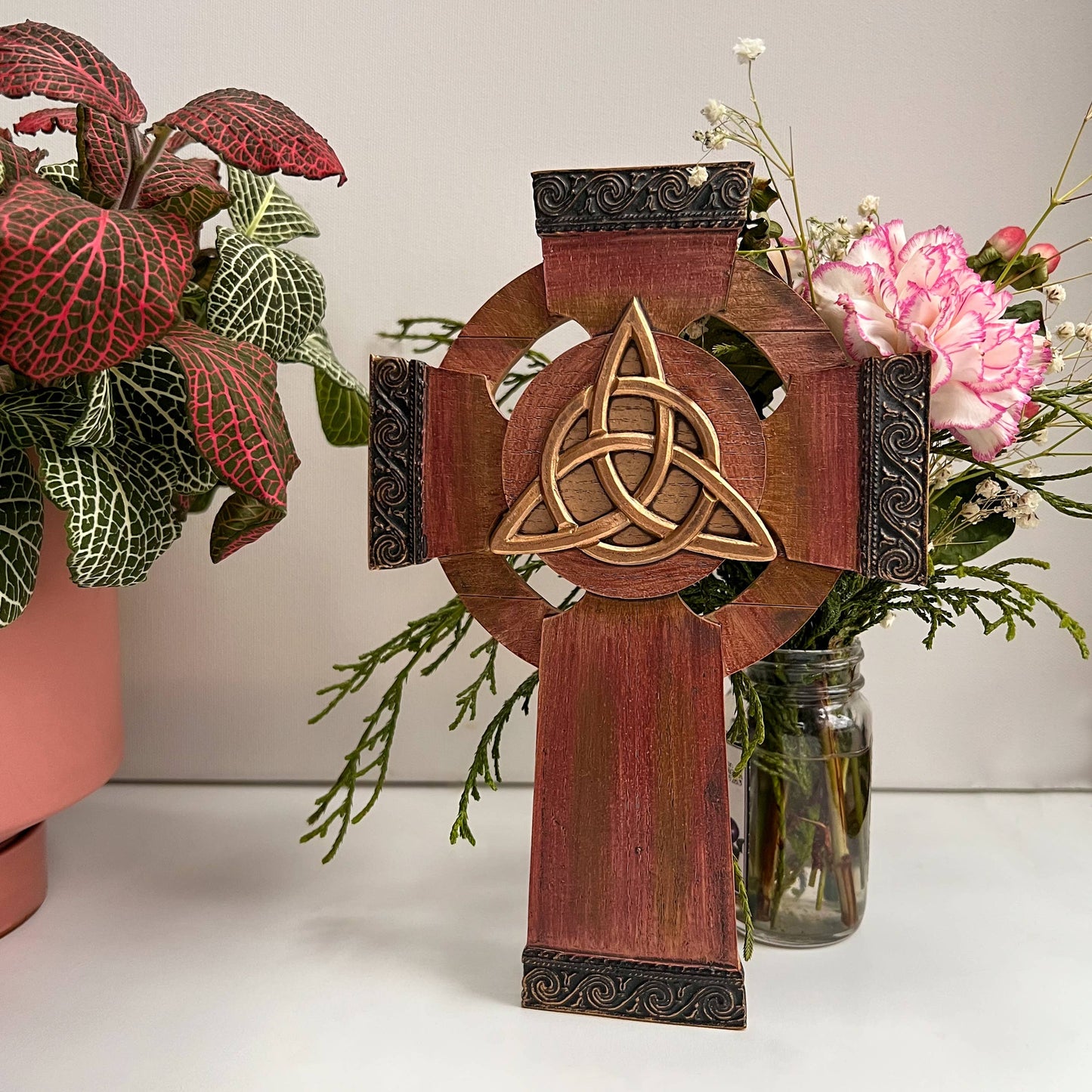 Abbey + CA Gift - Trinity Knot Wall Cross