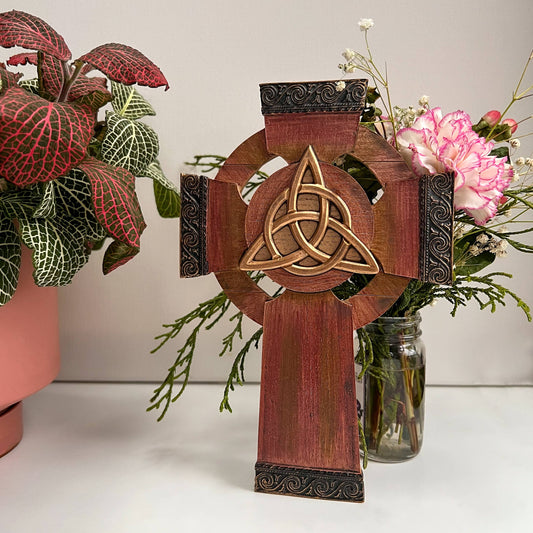 Abbey + CA Gift - Trinity Knot Wall Cross