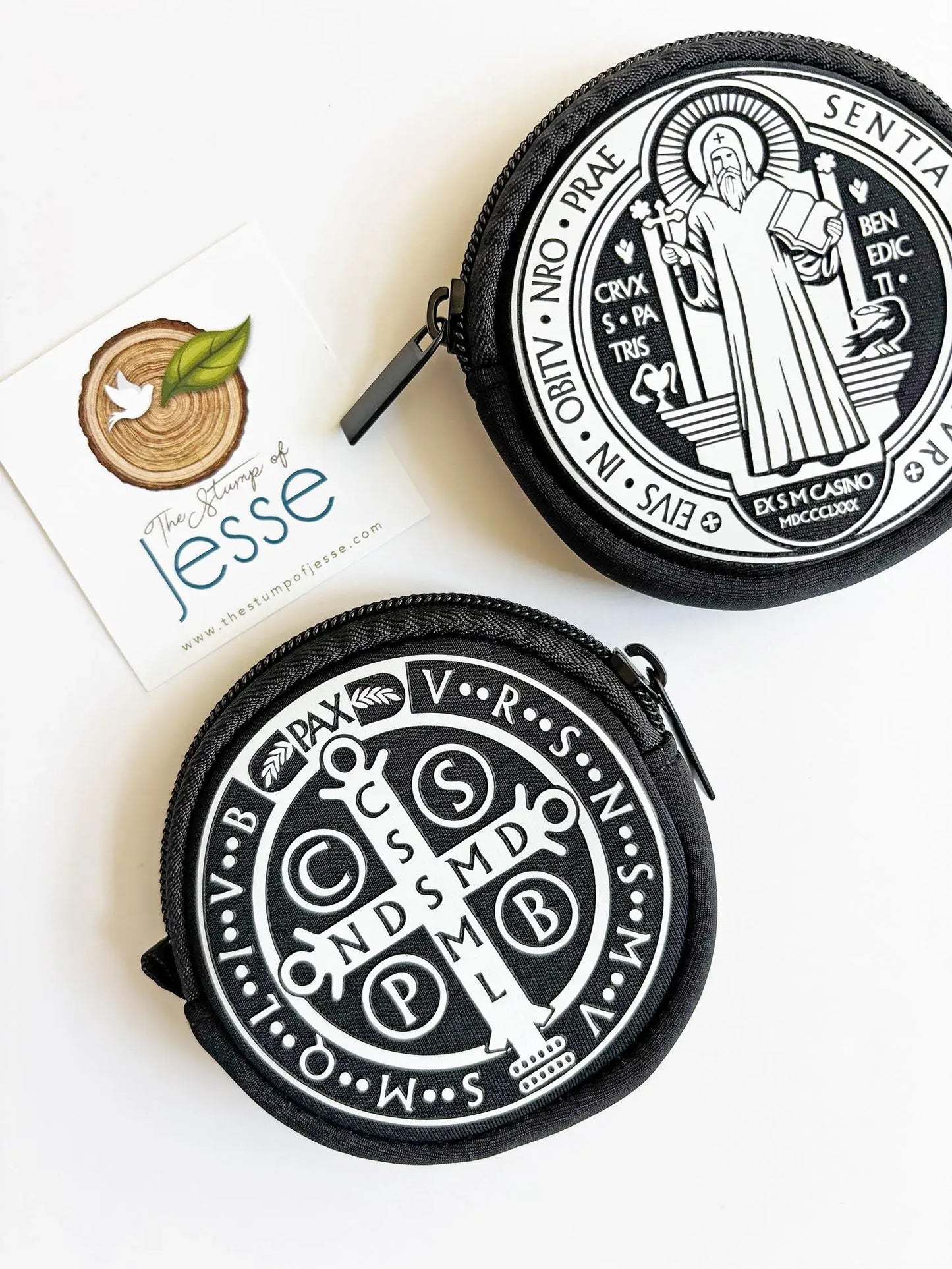 The Stump of Jesse - St. Benedict Medal Neoprene Rosary Pouch