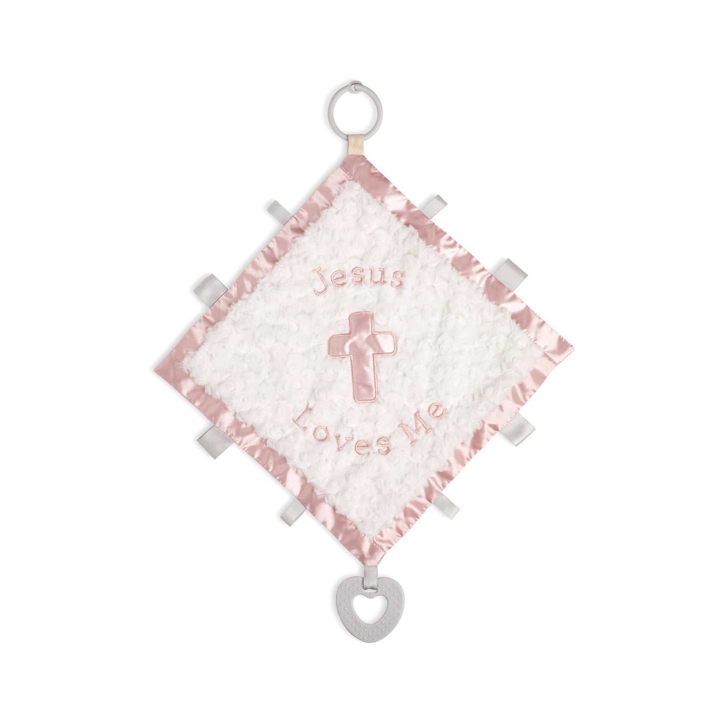 DEMDACO - Jesus Loves Me Activity Blankie - Pink