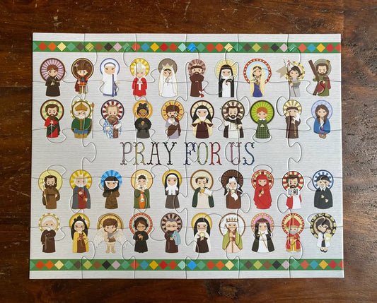 Pray For Us children’s puzzle. 11x14 Prayer Puzzle.