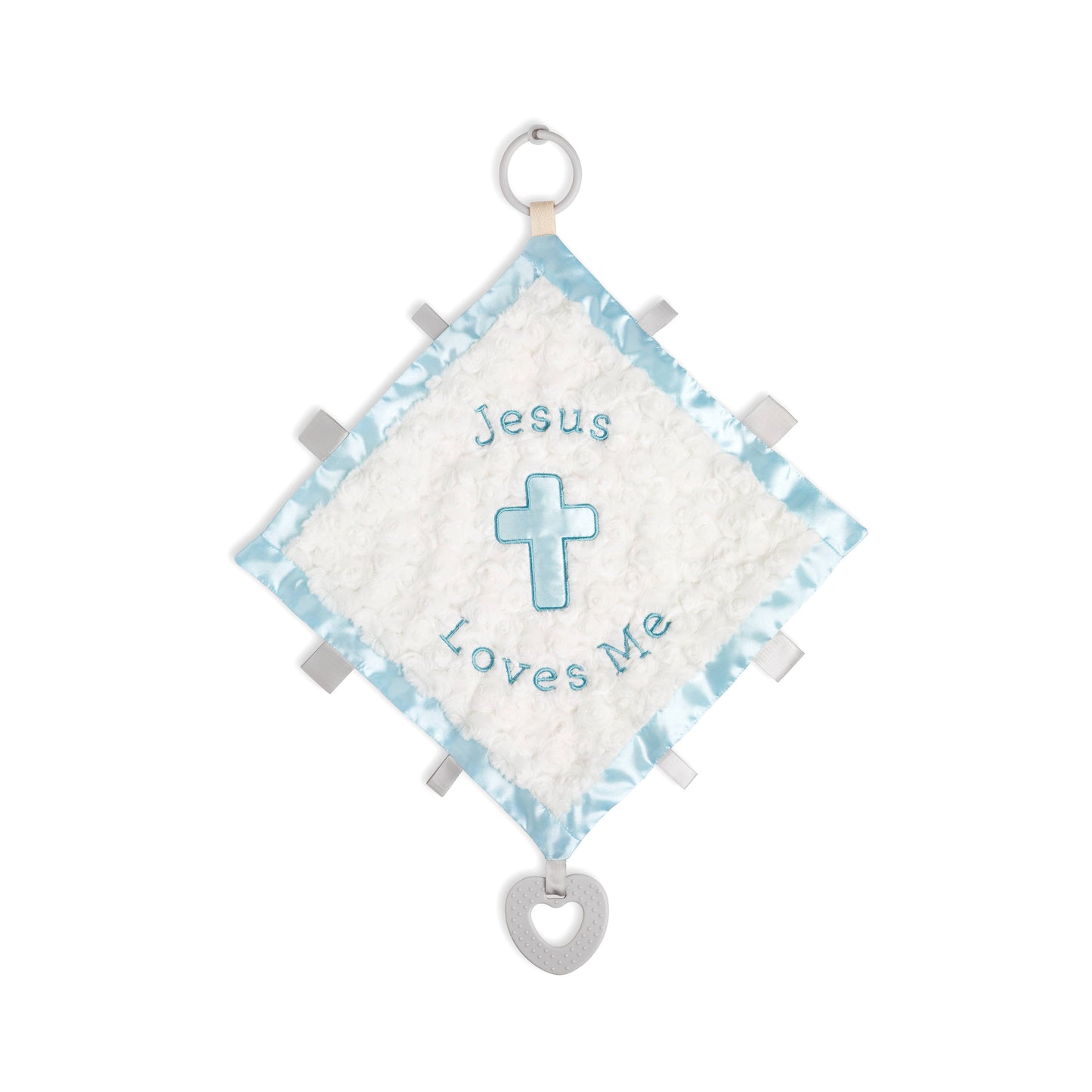 DEMDACO - Jesus Loves Me Activity Blankie - Blue