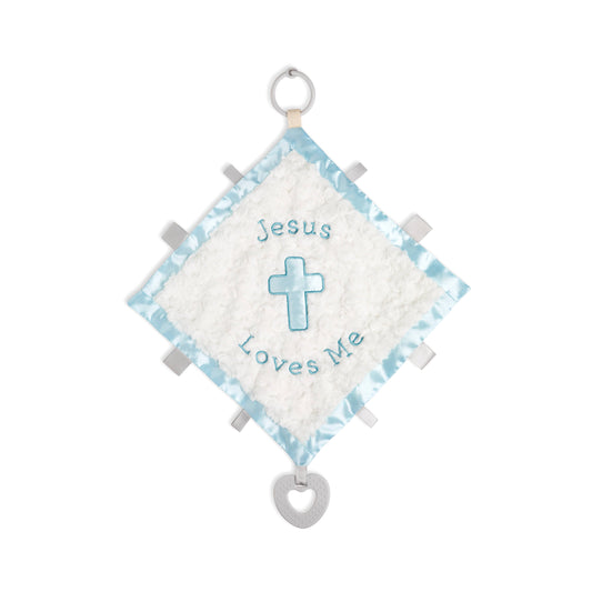 DEMDACO - Jesus Loves Me Activity Blankie - Blue