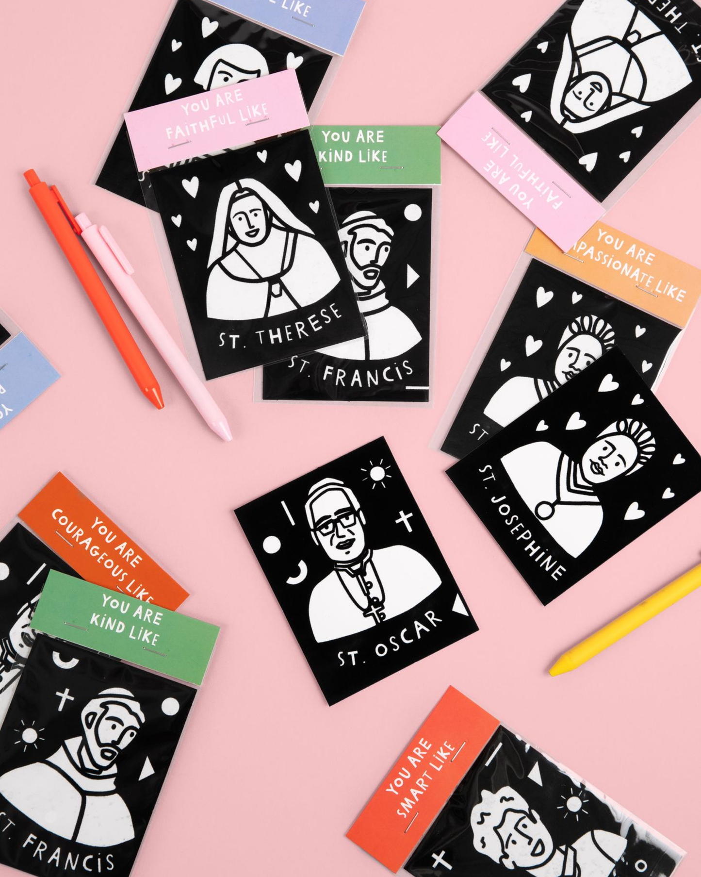 Be A Heart - Saint Valentine Fuzzy Coloring Cards