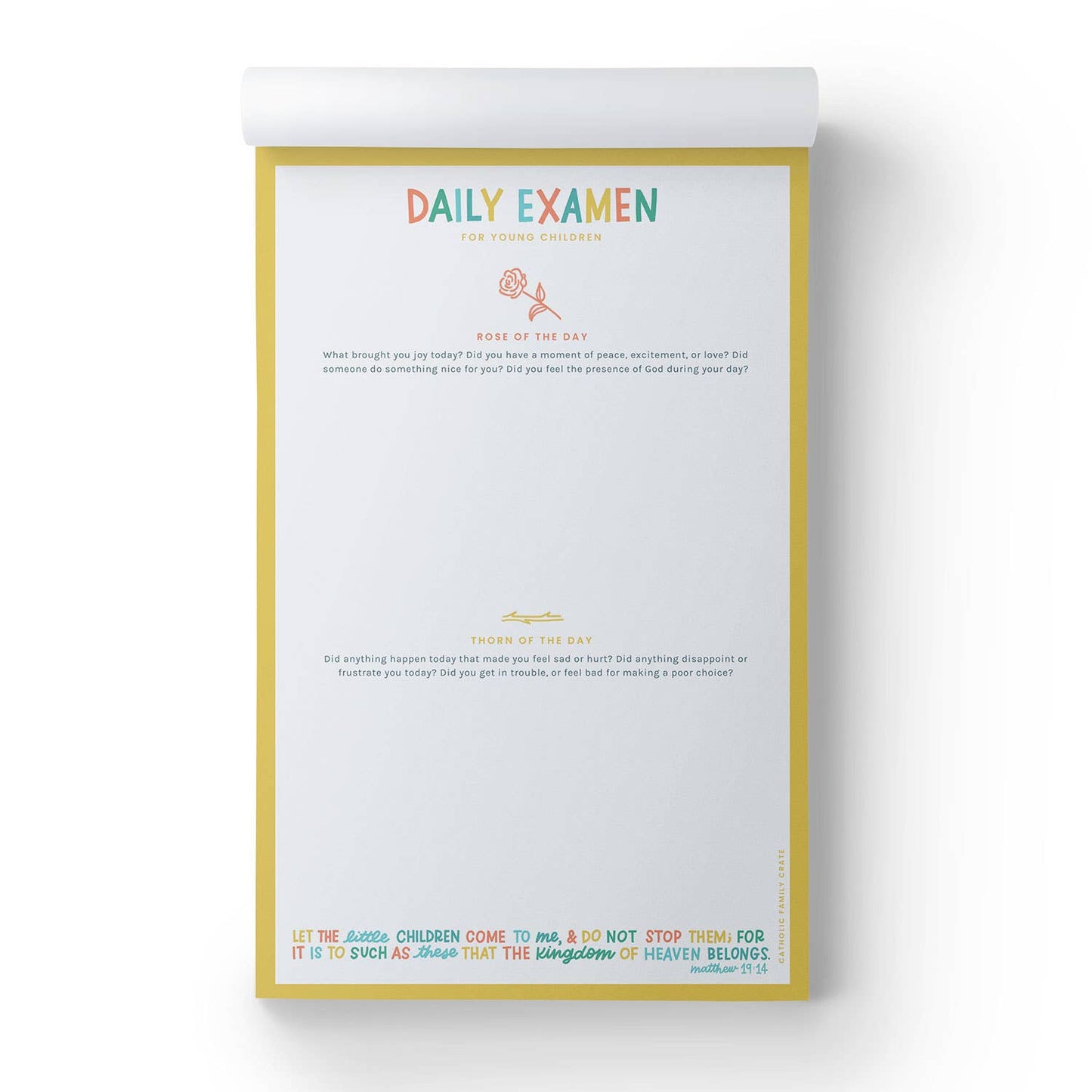 Catholic Family Crate® - Children’s Daily Examen Notepad