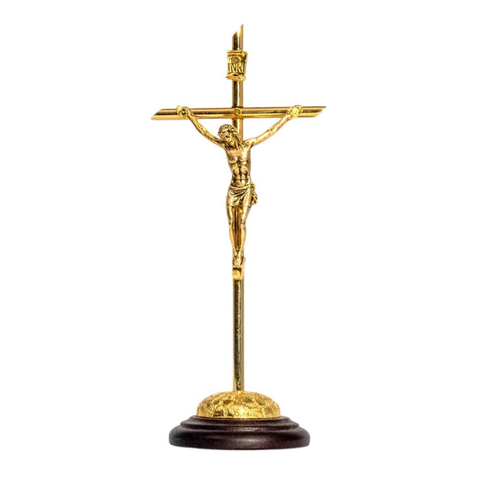 Oremus Mercy - Pastoral Table Cross  6" x 2.5"