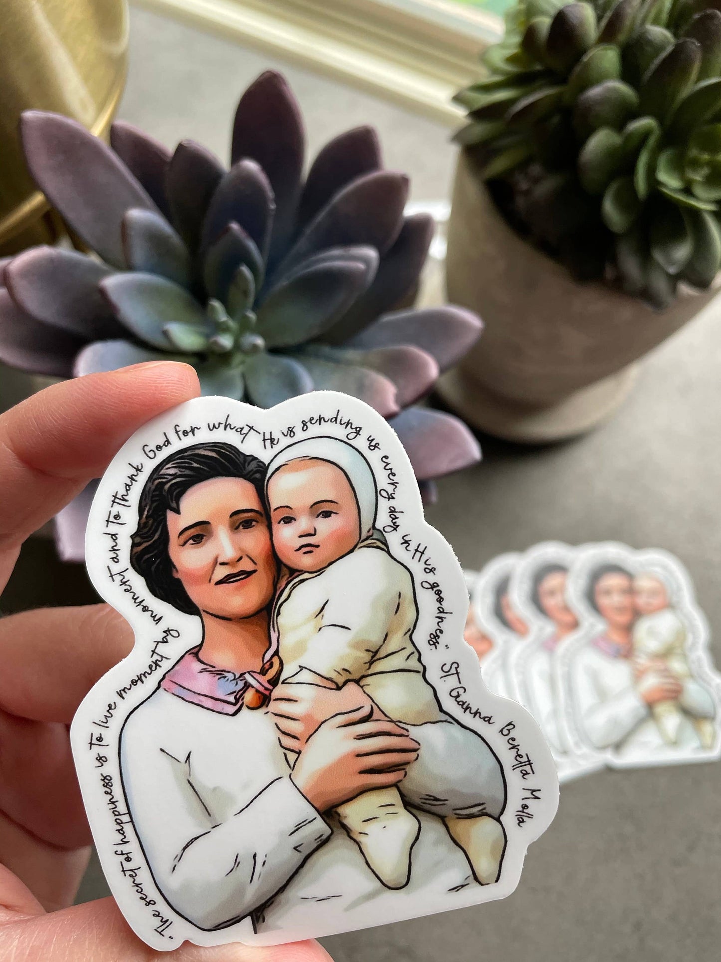 The Stump of Jesse - Saint Gianna Beretta Molla Catholic Sticker