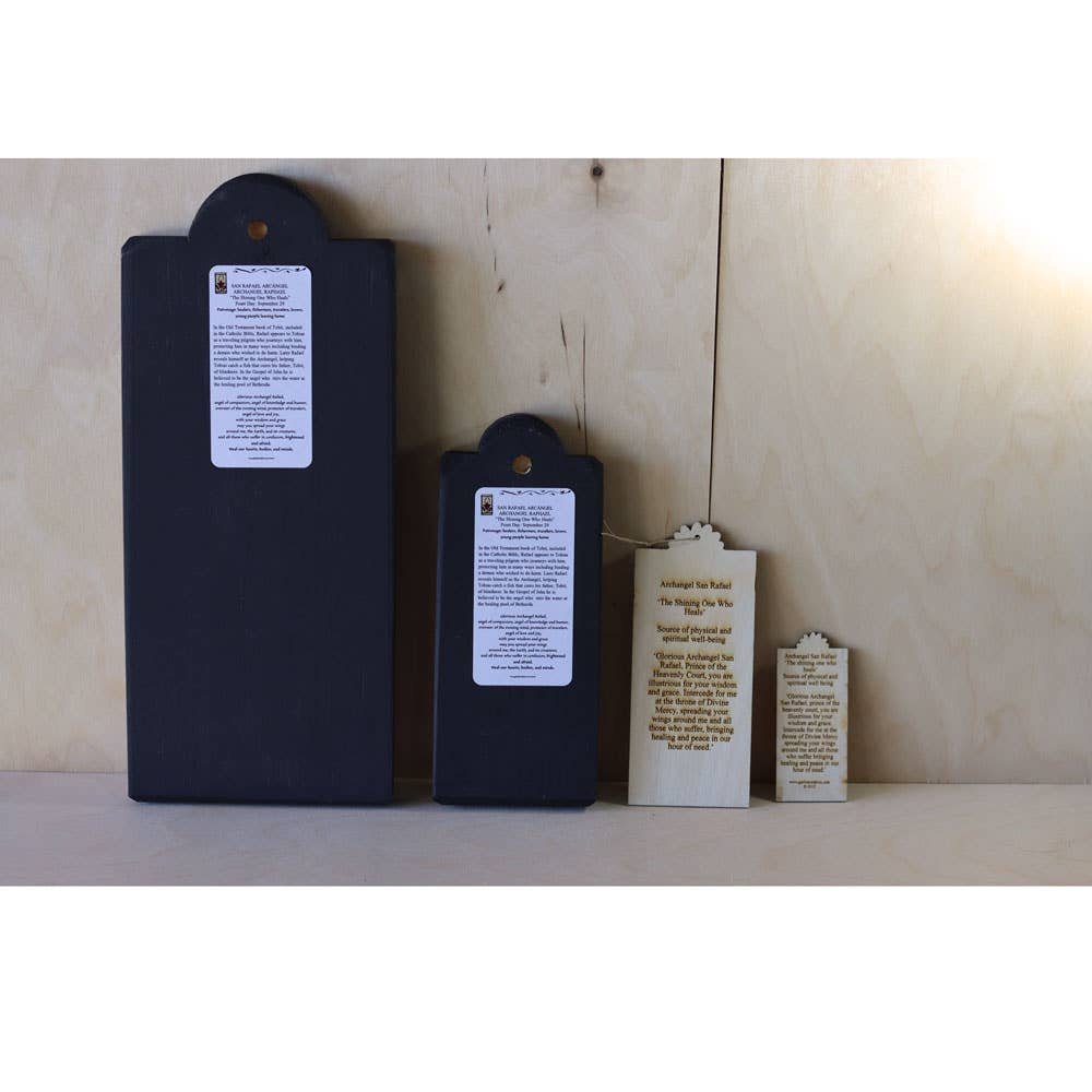 Lynn Garlick Retablos - San Rafael A - The Shining One Who Heals