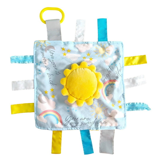 Baby Jack and Company - Sunshine Rainbow Baby Weather Lovey Tag Toy Comfort Soother