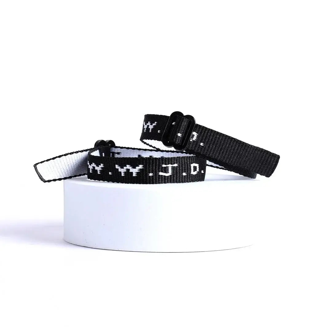 Bracelet Woven WWJD Black