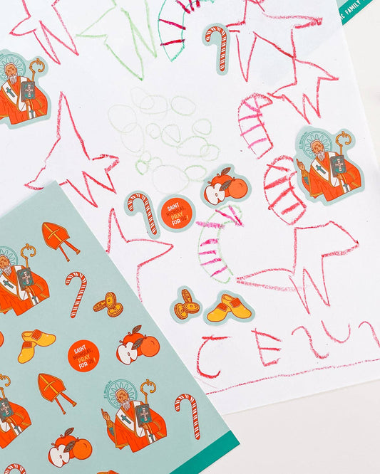 Catholic Family Crate® - St. Nicholas Sticker Sheet Pack