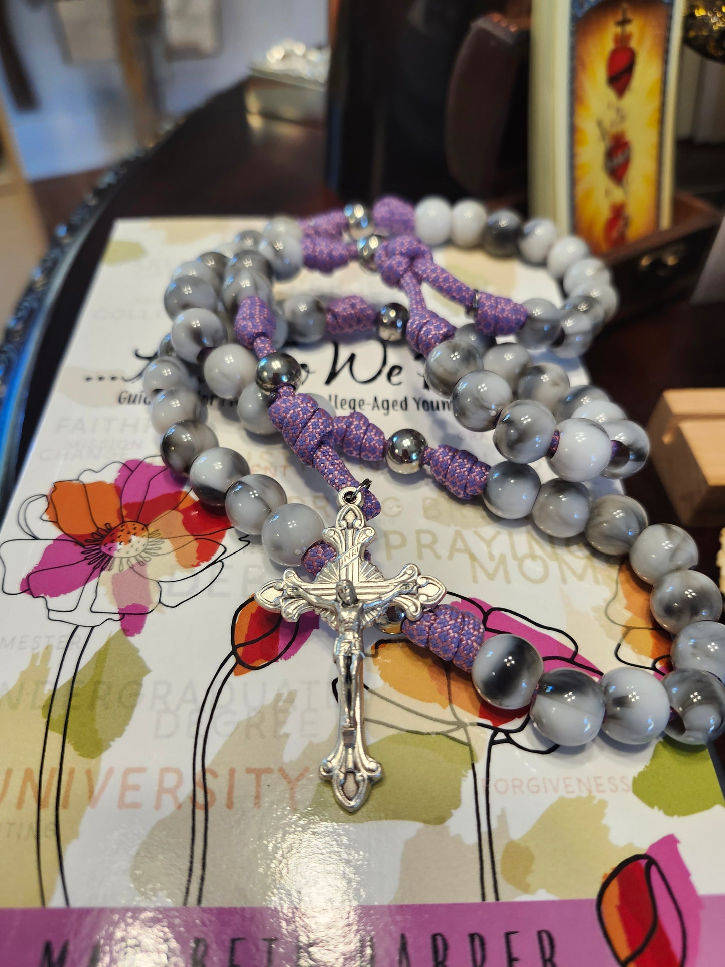 Our Lady’s Armory Acrylic/ Metal rosary