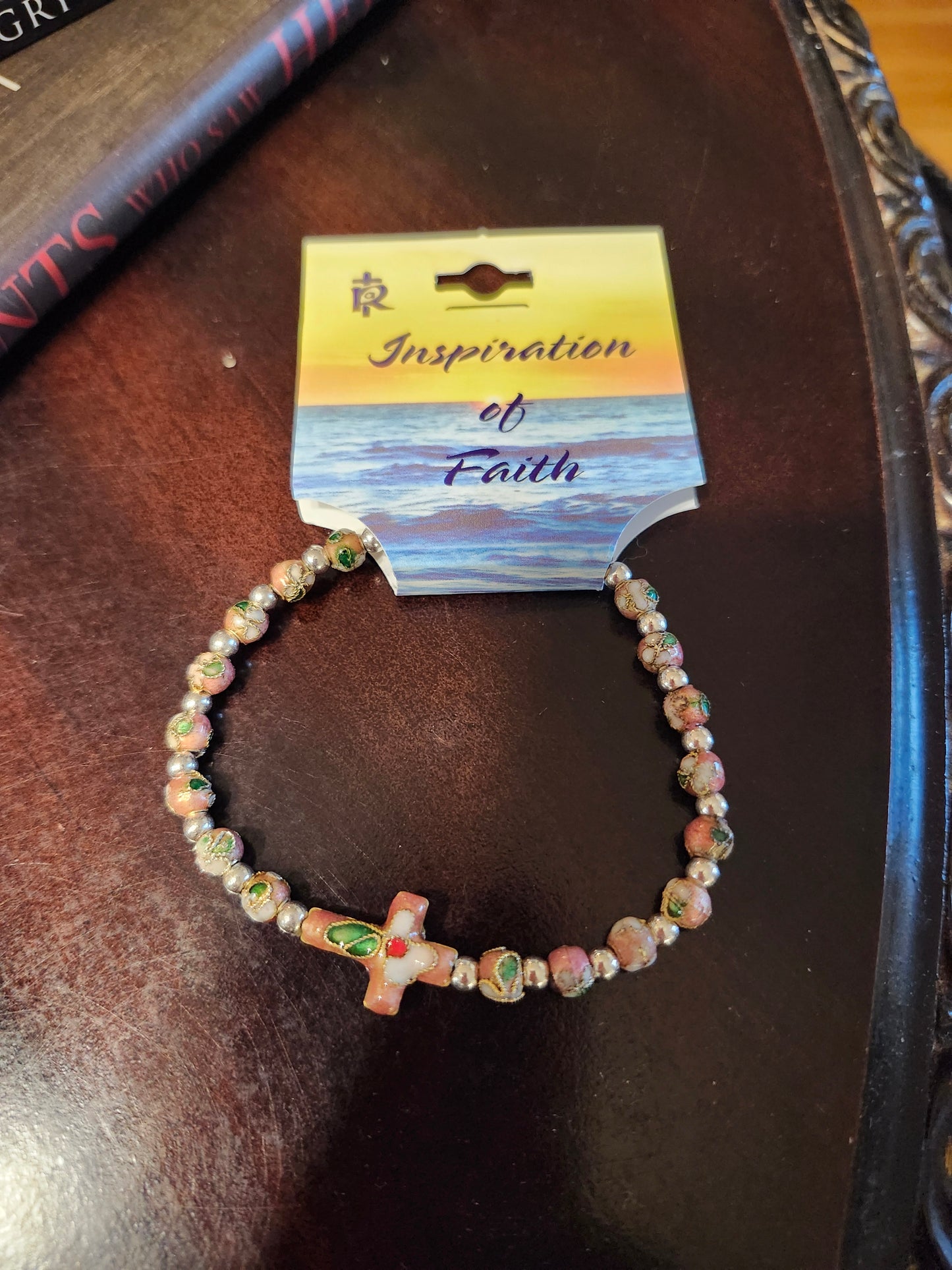Cloisonné Rosary Bracelet