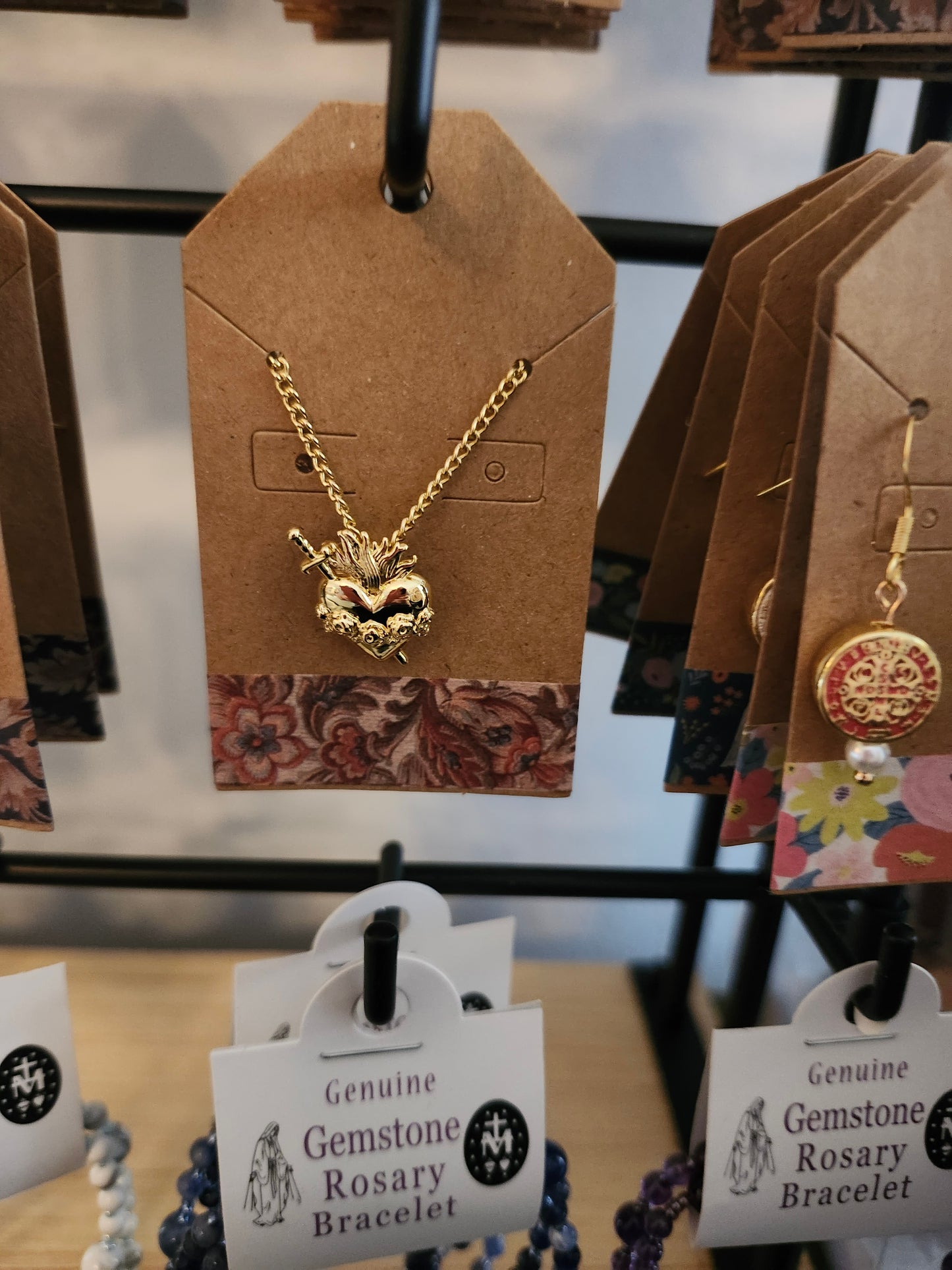 Gold hear Necklace /18” chain