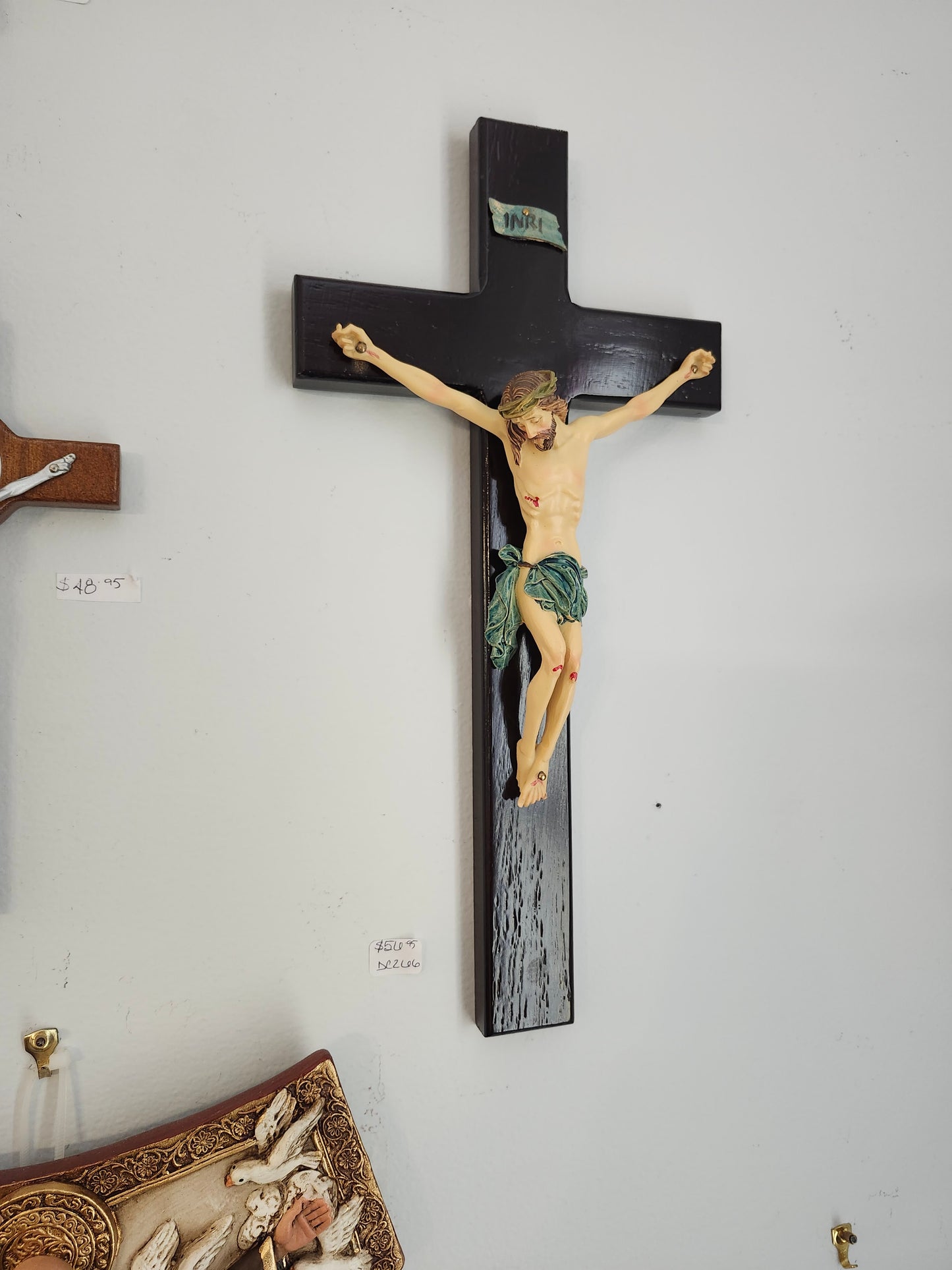 Tomaso Deep Brown Wood Crucifix