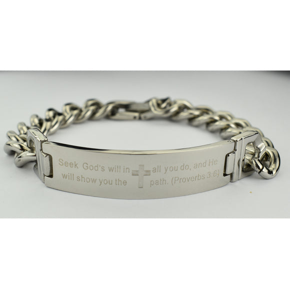 Stainless steel Bracelet - Seek God’s Will